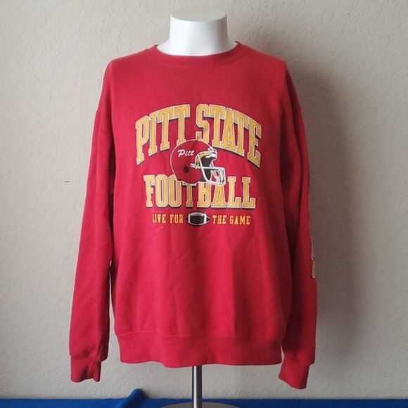 VTG Champion Pitt State Football sweatshirt size L - Picture 1 of 10